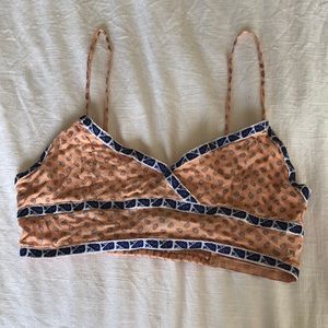 Urban outfitters salmon colored crop top